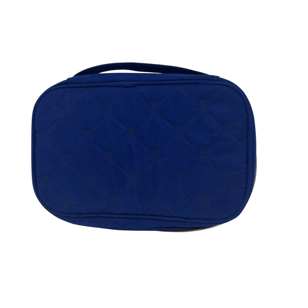 Jewelry Organizer Case Women‎ OS Blue Quilted Travel Storage